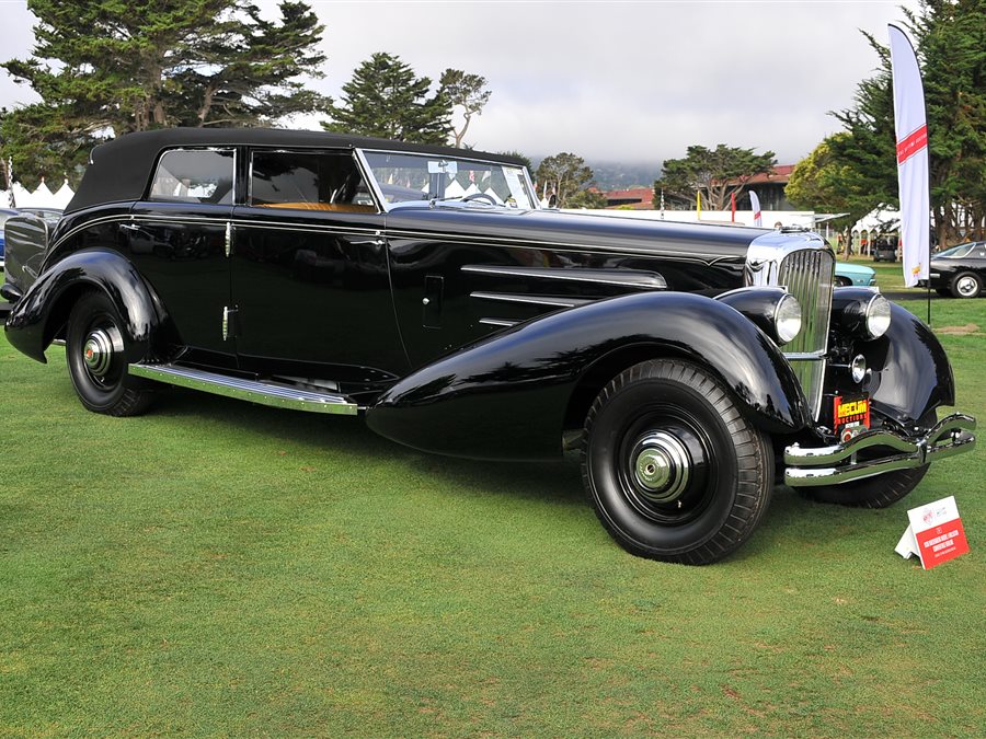 1936 Duesenberg Model J Convertible Berline 4-dr conv sedan