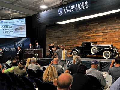 1929 Duesenberg Model J 2-dr rumbleseat conv't