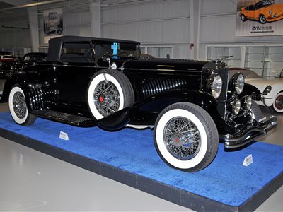 1929 Duesenberg Model J 2-dr rumbleseat conv't