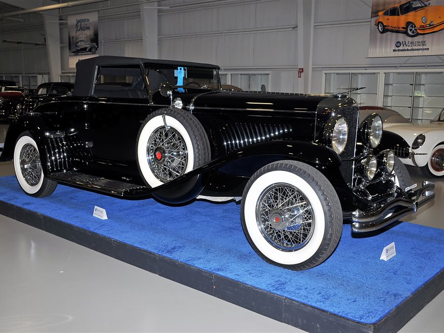 1929 Duesenberg Model J 2-dr rumbleseat conv't